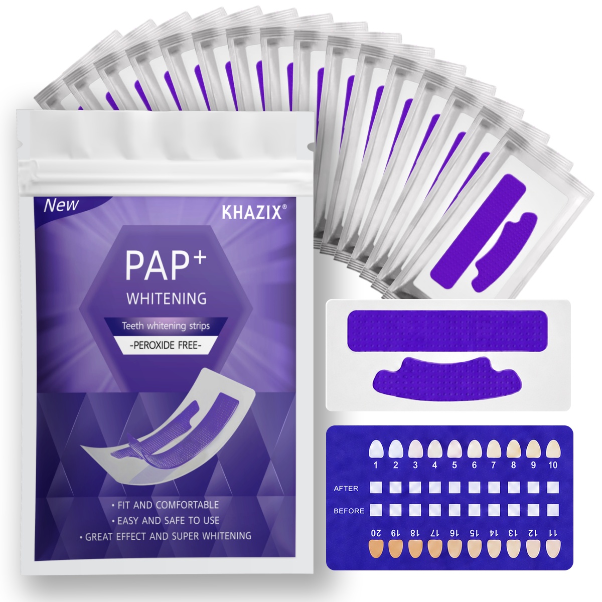 Teeth Whitening Strips Crest - 1/7 pasang Strip Pemutih Gigi untuk