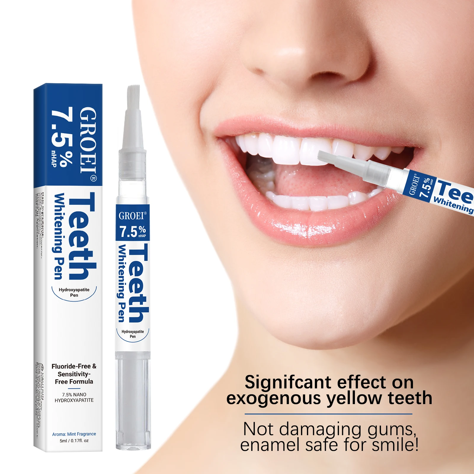 Teeth Whitening Results - Pena Pemutih Gigi Hidroksiapatit Pena Gel