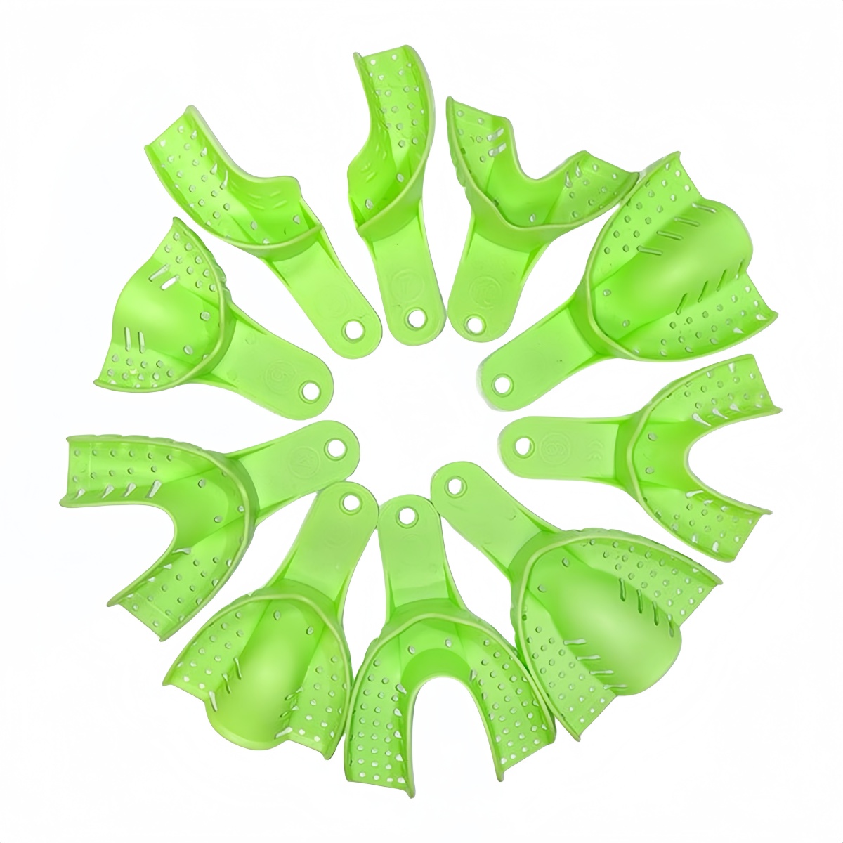 Teeth Whitening Trays - 10 Buah/Set Nampan Kesan Plastik Gigi
