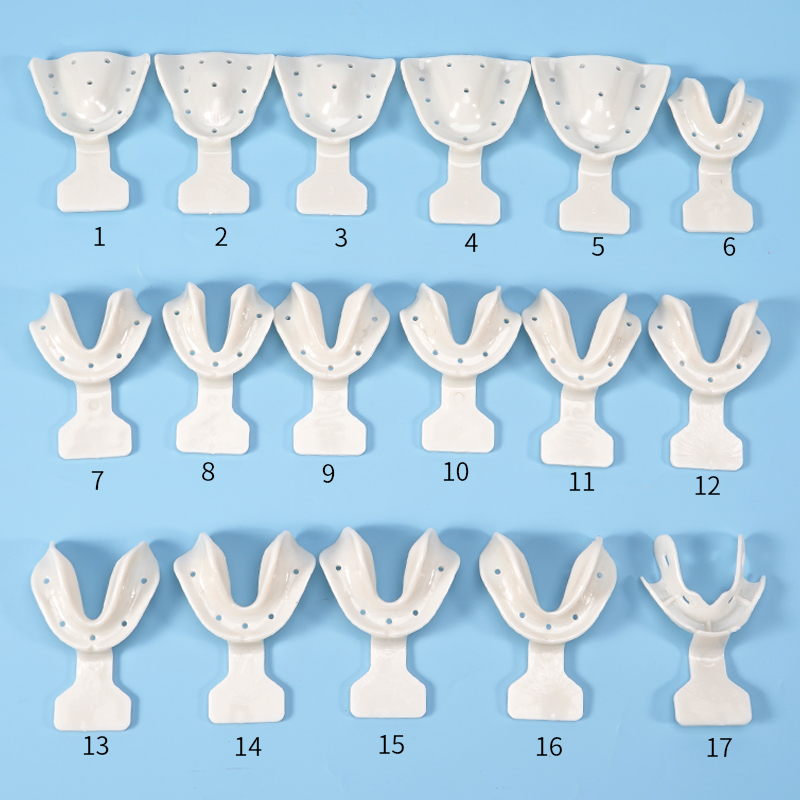Teeth Whitening Trays - 17Pcs Set Tray Impresi Gigi, Penyangga