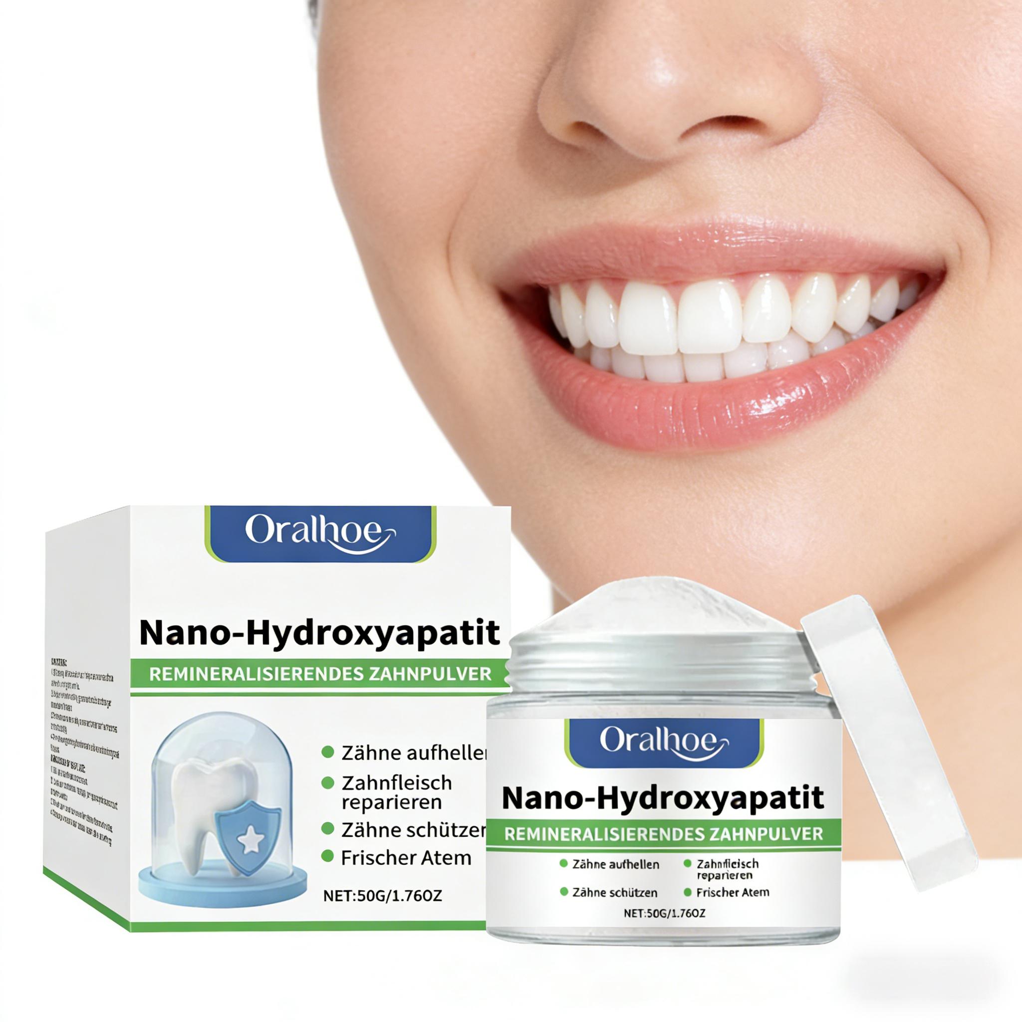Teeth Whitening At Home - Bubuk Pemutih Gigi Oralhoe Pembersih Mendalam