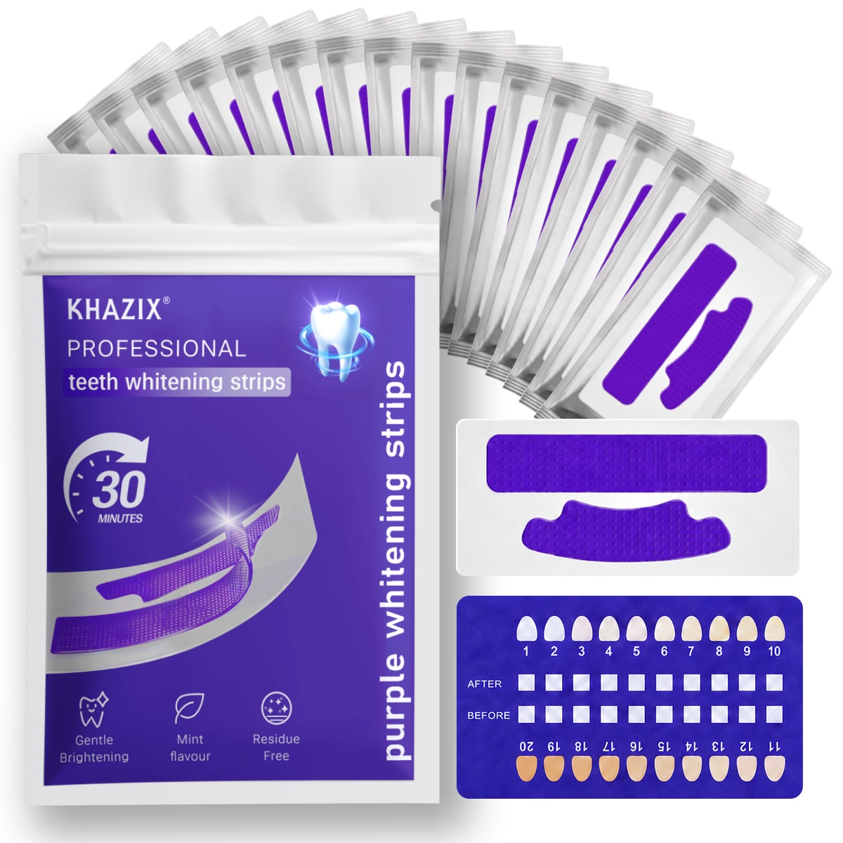 Teeth Whitening Strips Crest - 7PCS Strip Pemutih Gigi untuk Senyum