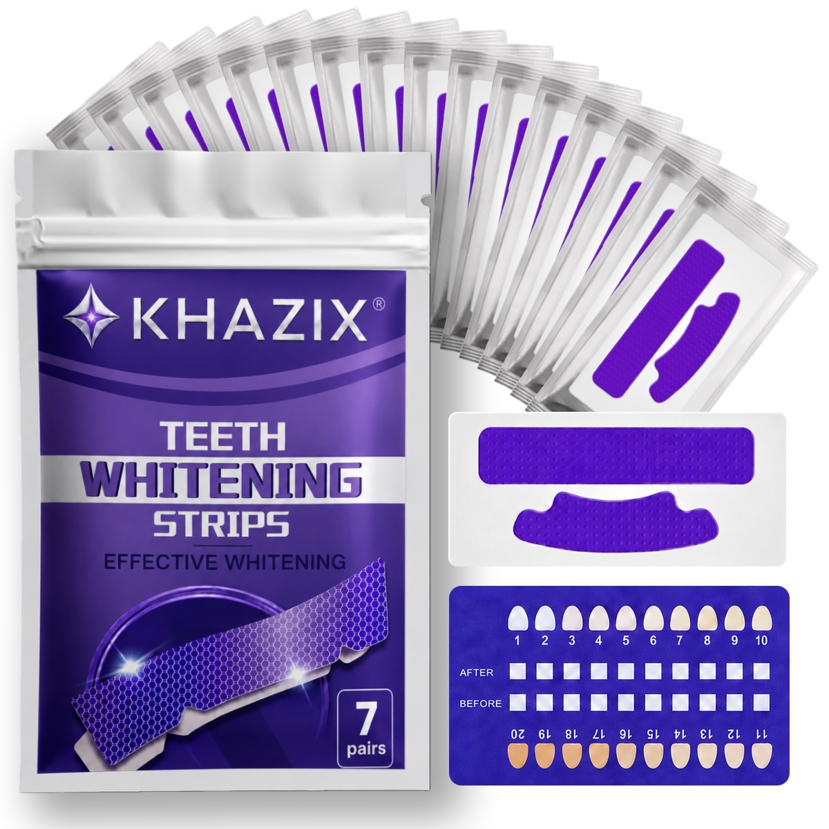 Teeth Whitening Strips Crest - 1/7 pasang Strip Pemutih Gigi untuk