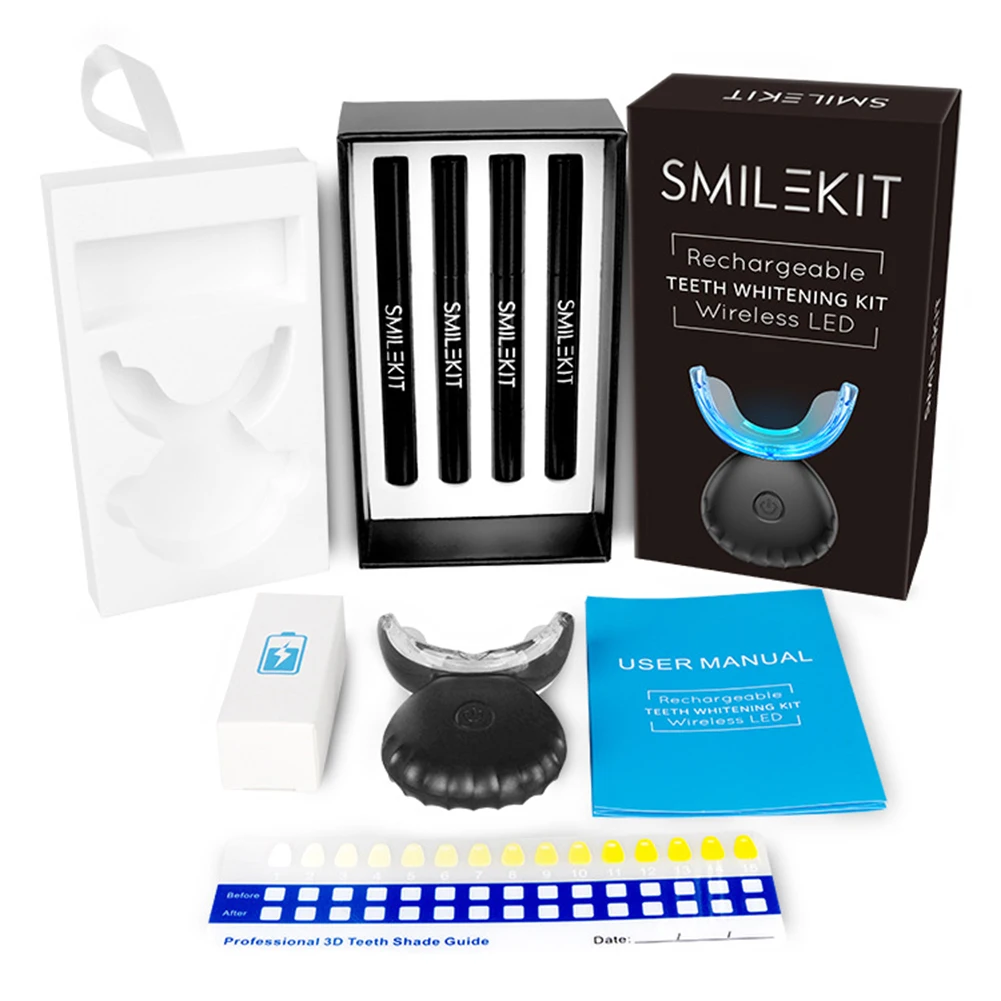 Teeth Whitening At Home - Kit pemutih gigi Mini 16 LED