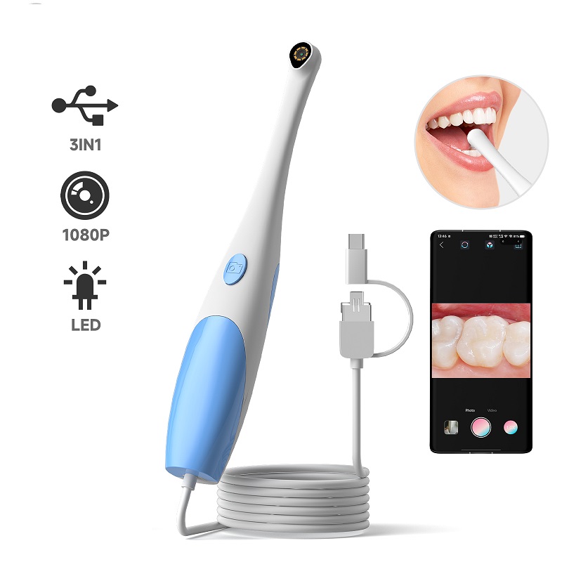 Teeth Whitening Video - Endoskop Oral TYPE-C Kamera Inspeksi Mulut