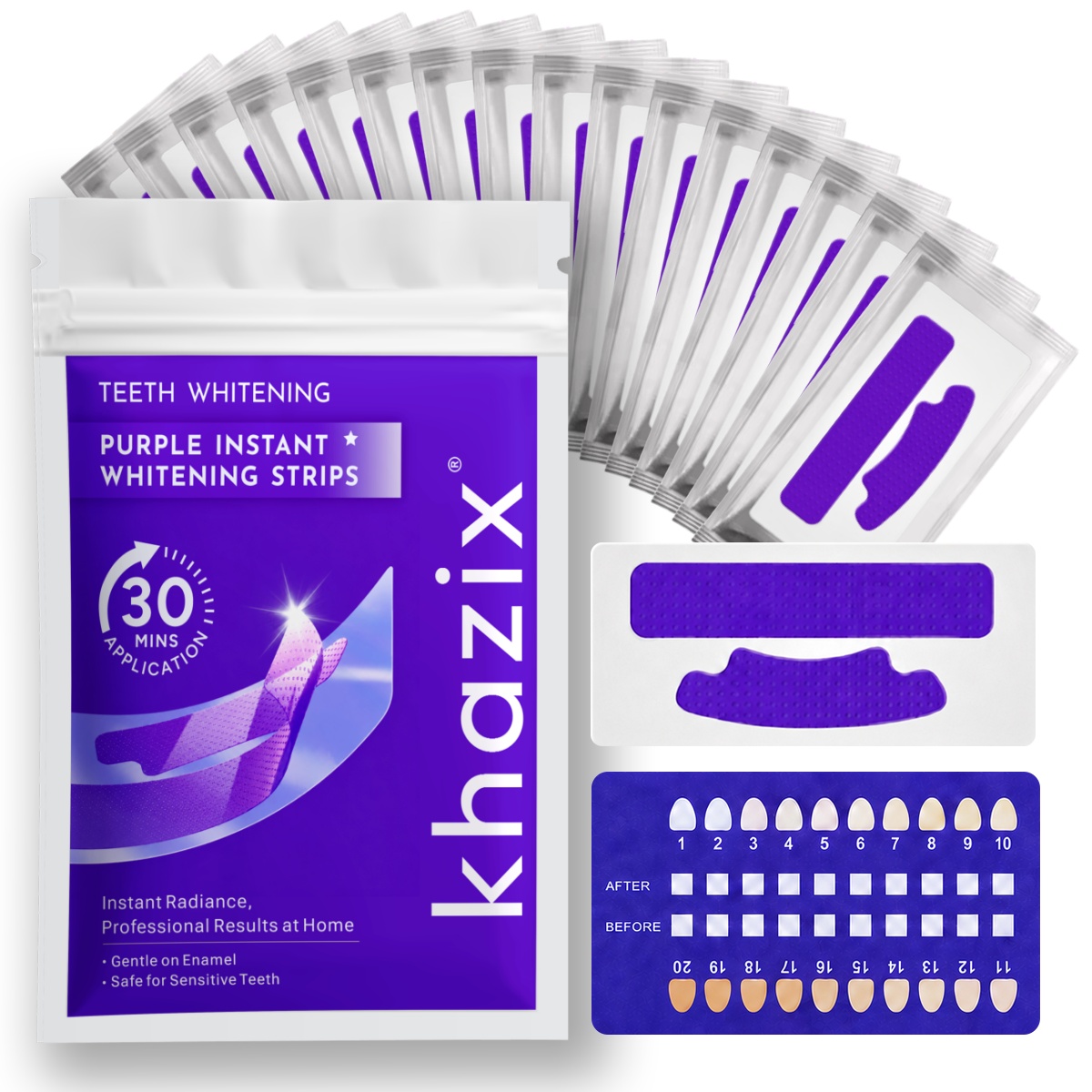 Teeth Whitening Strips Crest - 1/7 pasang Strip Pemutih Gigi untuk