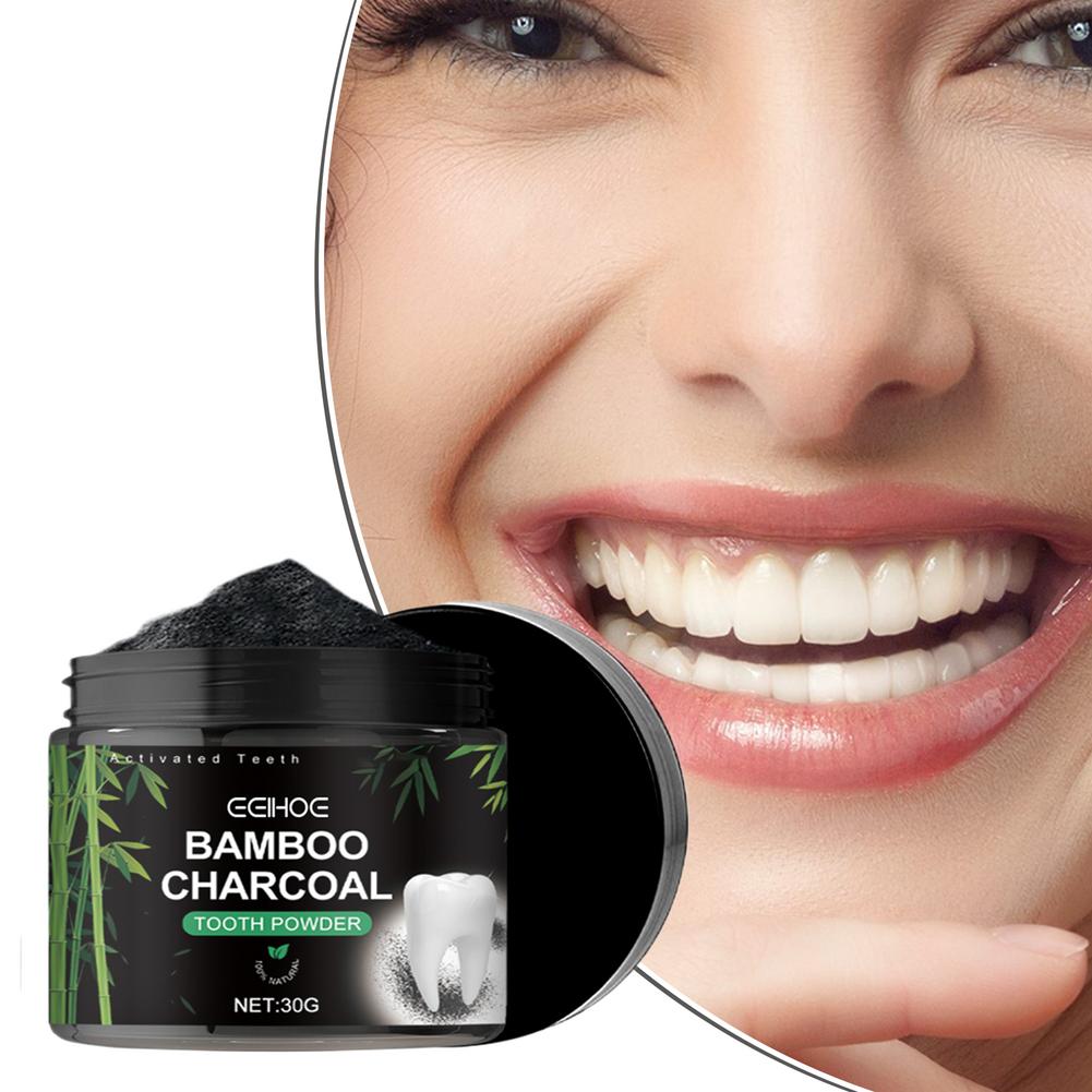 Teeth Whitening Charcoal - Bubuk Pemutih Gigi, Bubuk Pembersih Gigi