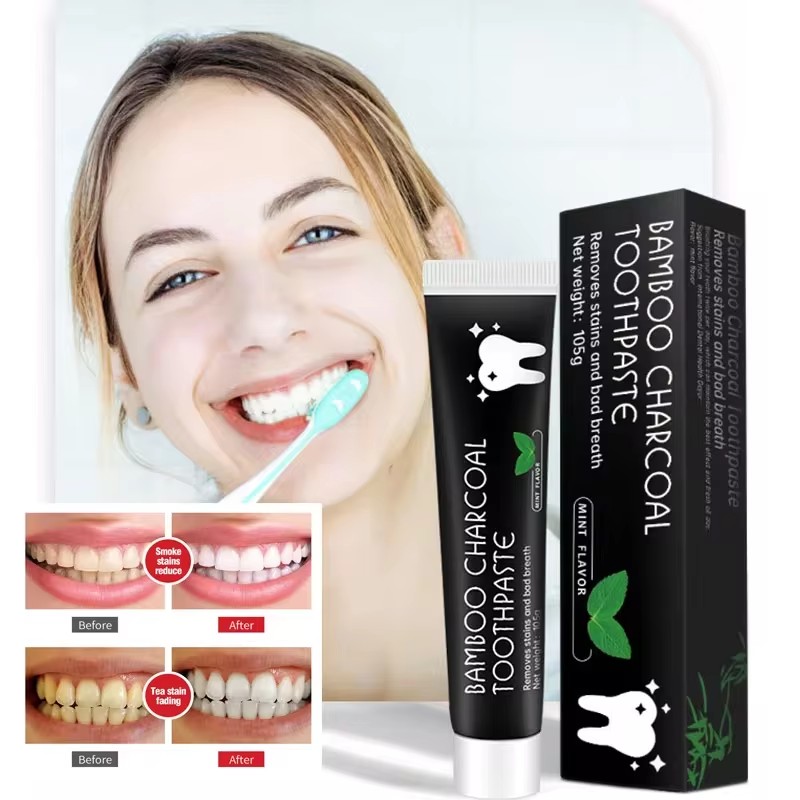 Teeth Whitening Charcoal - Pasta Gigi Pemutih Pasta Gigi Arang