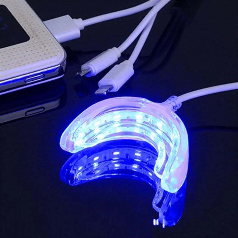 Teeth Whitening Blue Light - Akselerator pemutih gigi, lampu biru LED