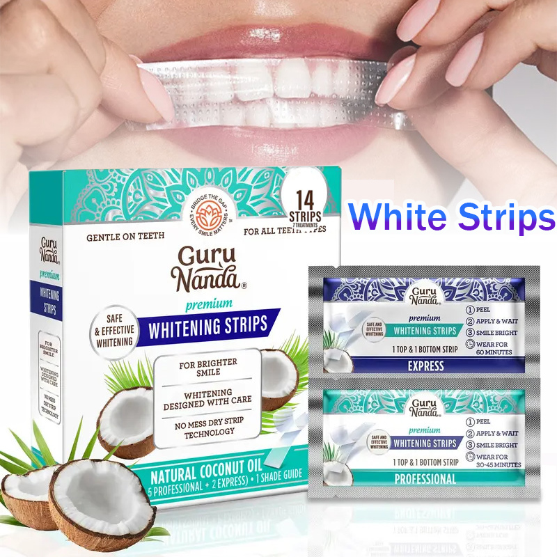 Teeth Whitening Strips Crest - 1/2/3 Kotak Strip Putih Minyak Kelapa,