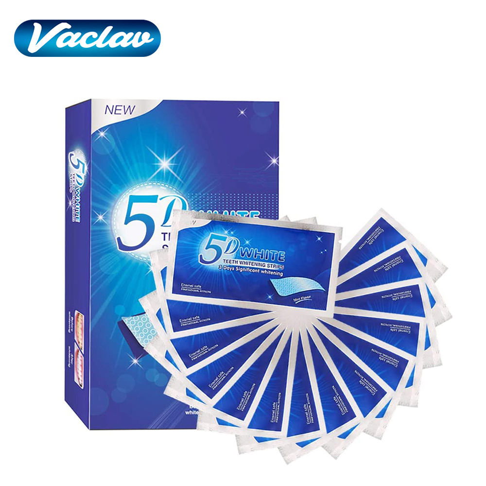 Teeth Whitening At Home - Strip Pemutih Gigi 5D Gel Pemutih