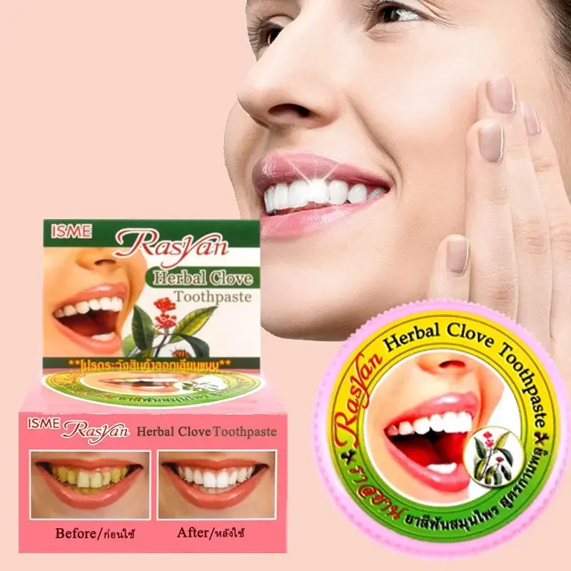 Teeth Whitening At Home - Bubuk Gigi Cengkeh/Kelapa Thailand Rasyan Penghilang