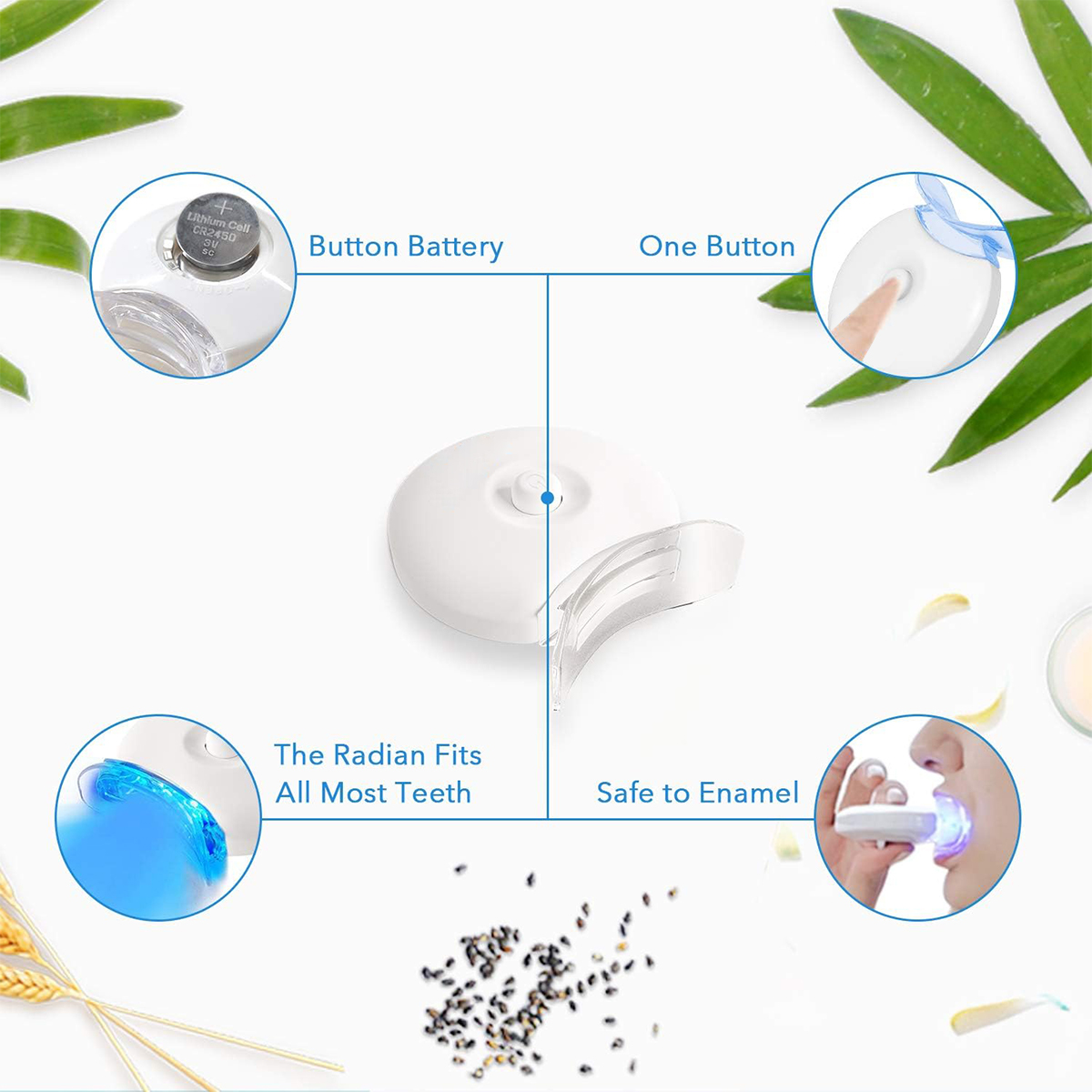Kit pemutih gigi-5X lampu LED  - Teeth Whitening At Home ulasan dan harga