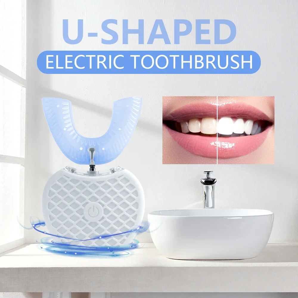 Sikat Gigi Elektrik Ultrasonik - Teeth Whitening Blue Light ulasan dan harga