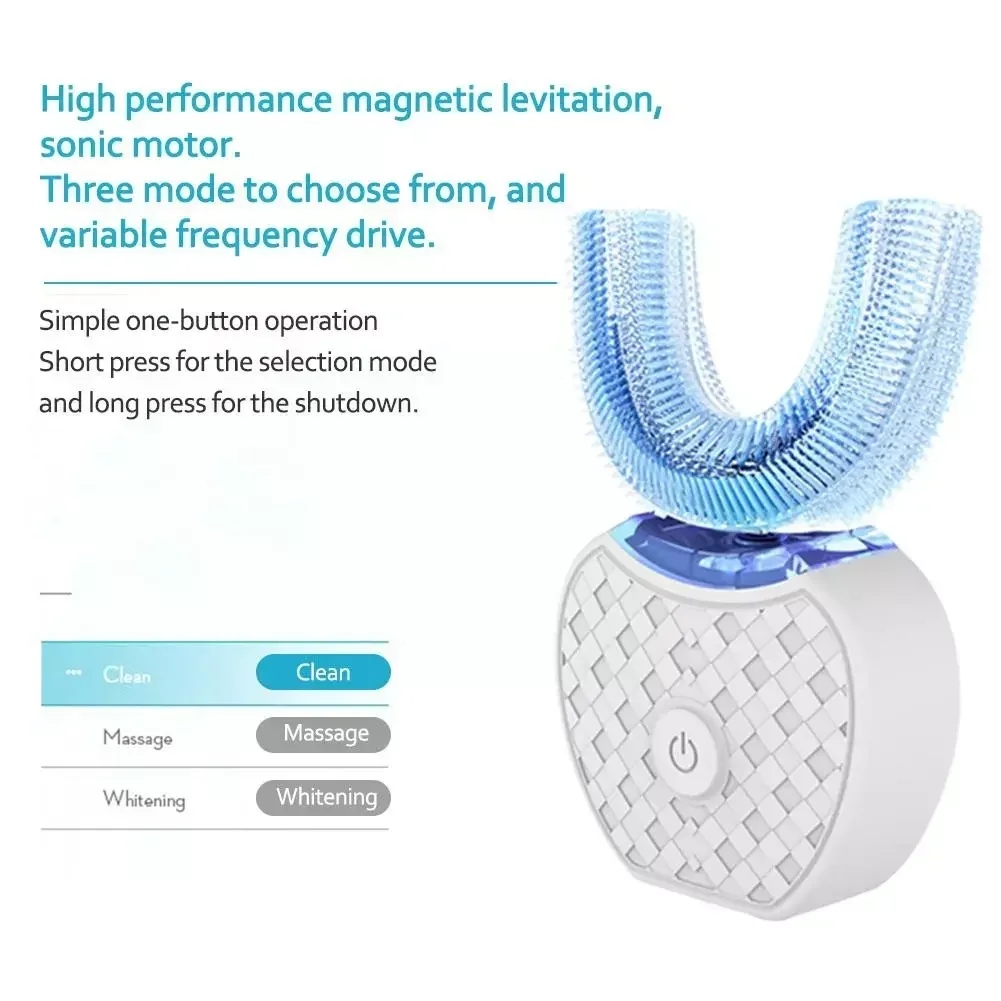 Sikat Gigi Elektrik Ultrasonik - Teeth Whitening Blue Light ulasan dan harga