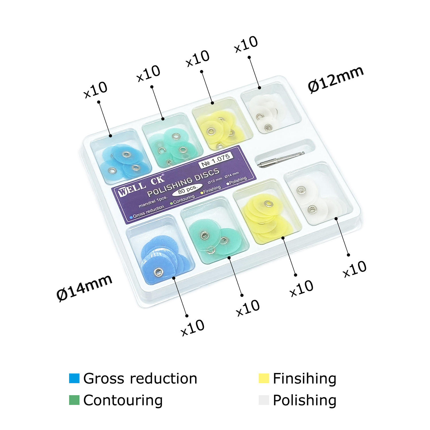 WELL CK 40/80 Buah Pemoles Gig - Teeth Whitening Home ulasan dan harga