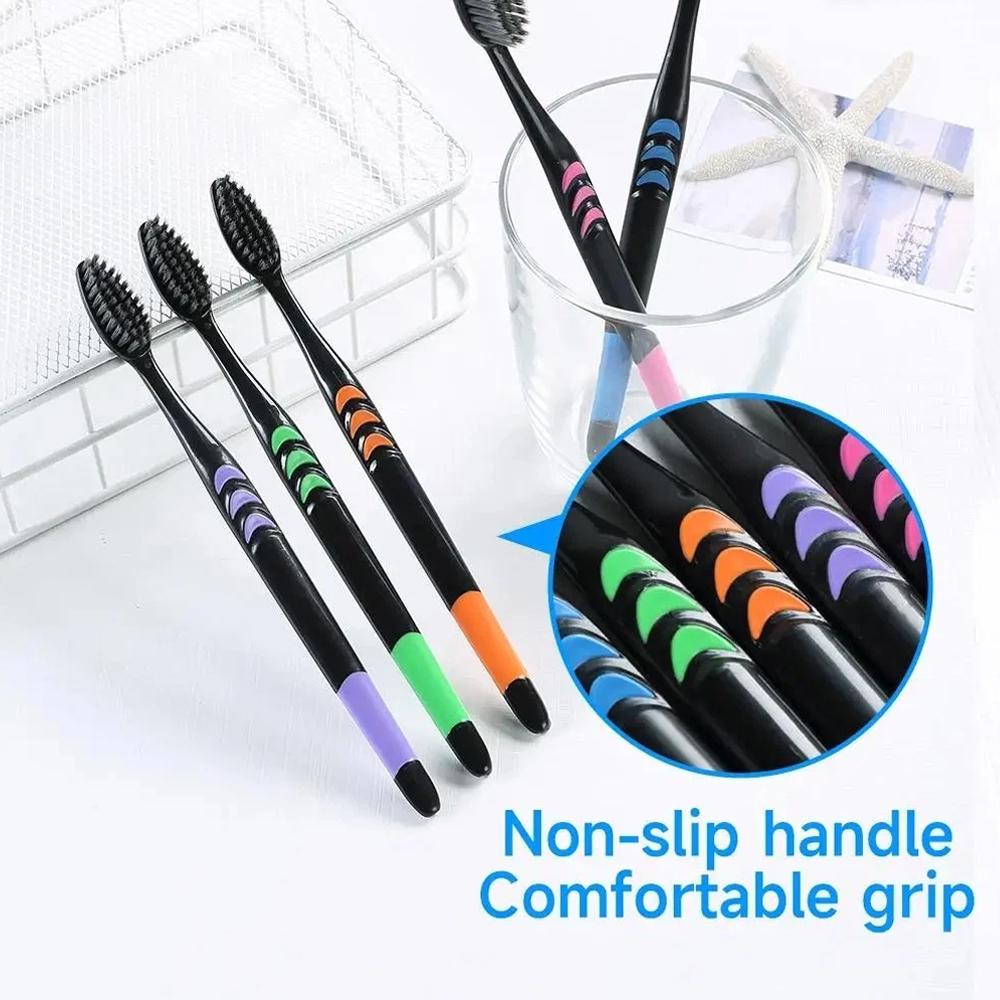 10 Buah Sikat Gigi Bambu Alami - Teeth Whitening Charcoal ulasan dan harga