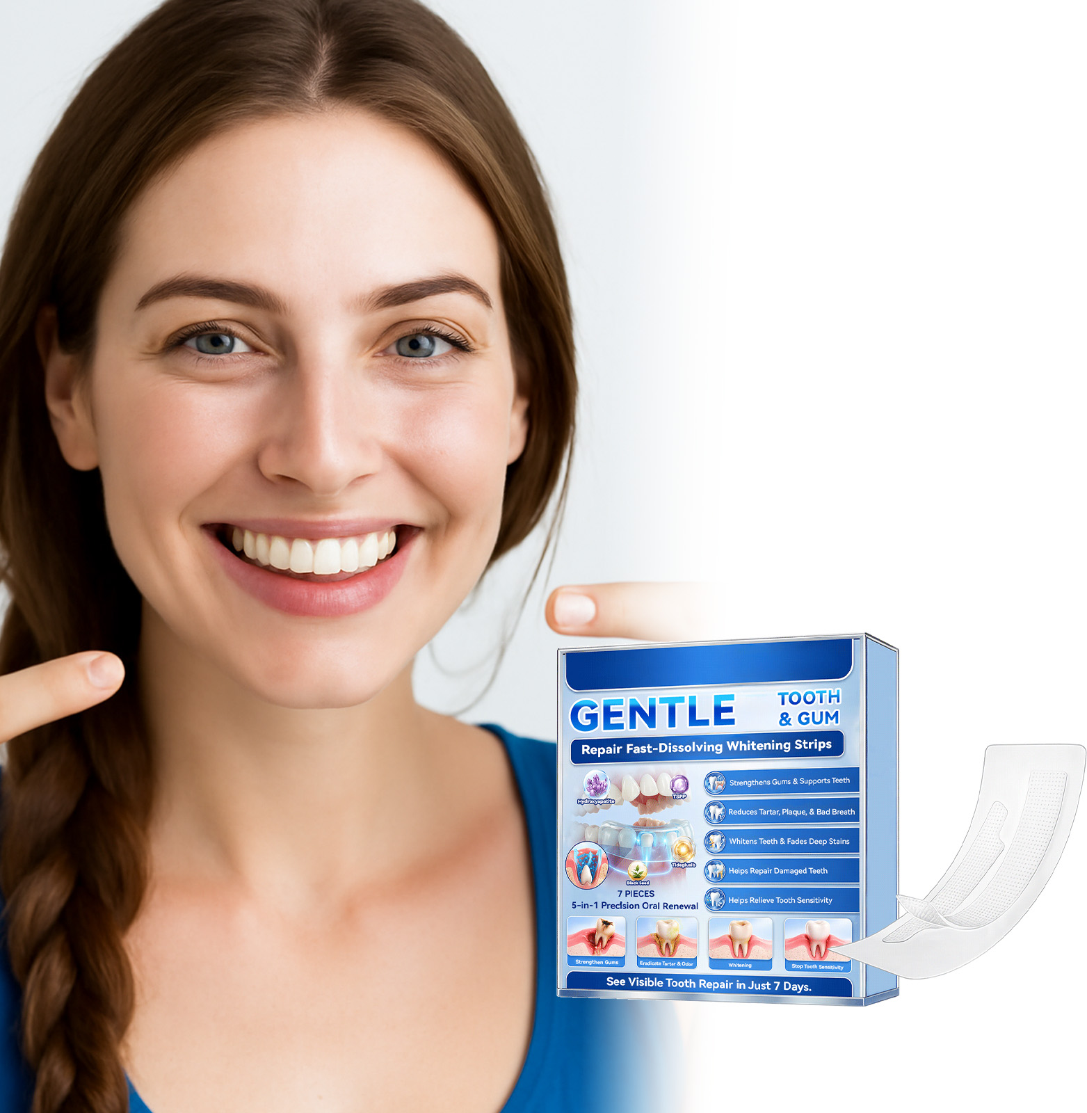 Strip Pemutih Gigi Hasil Cepat - Teeth Whitening Results ulasan dan harga
