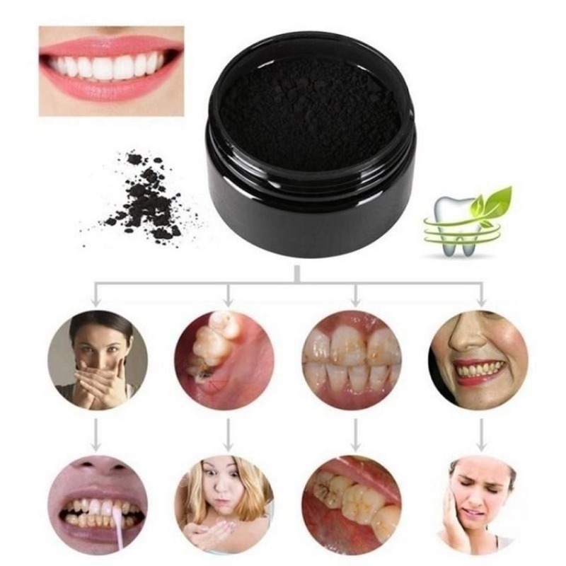 1 Kotak Bubuk Pemutih Gigi Ara - Teeth Whitening Charcoal ulasan dan harga