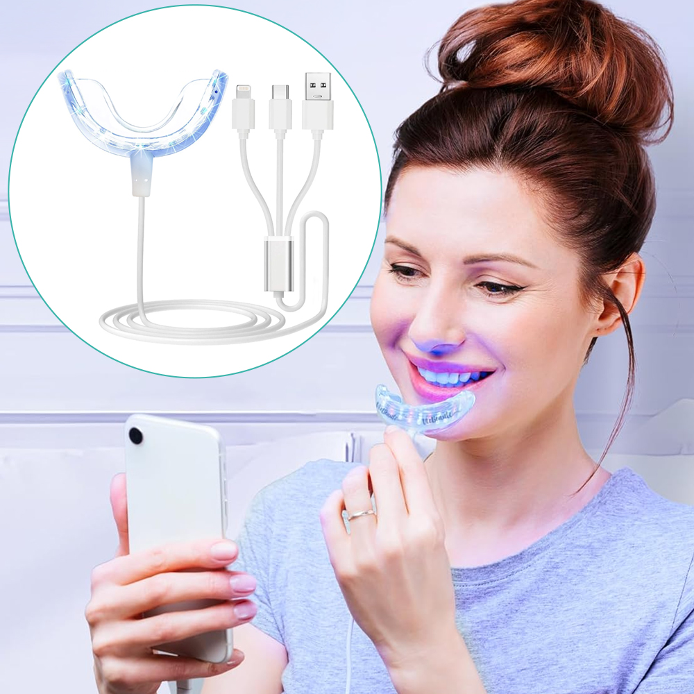 Lampu Akselerator Pemutih Gigi - Teeth Whitening Blue Light ulasan dan harga
