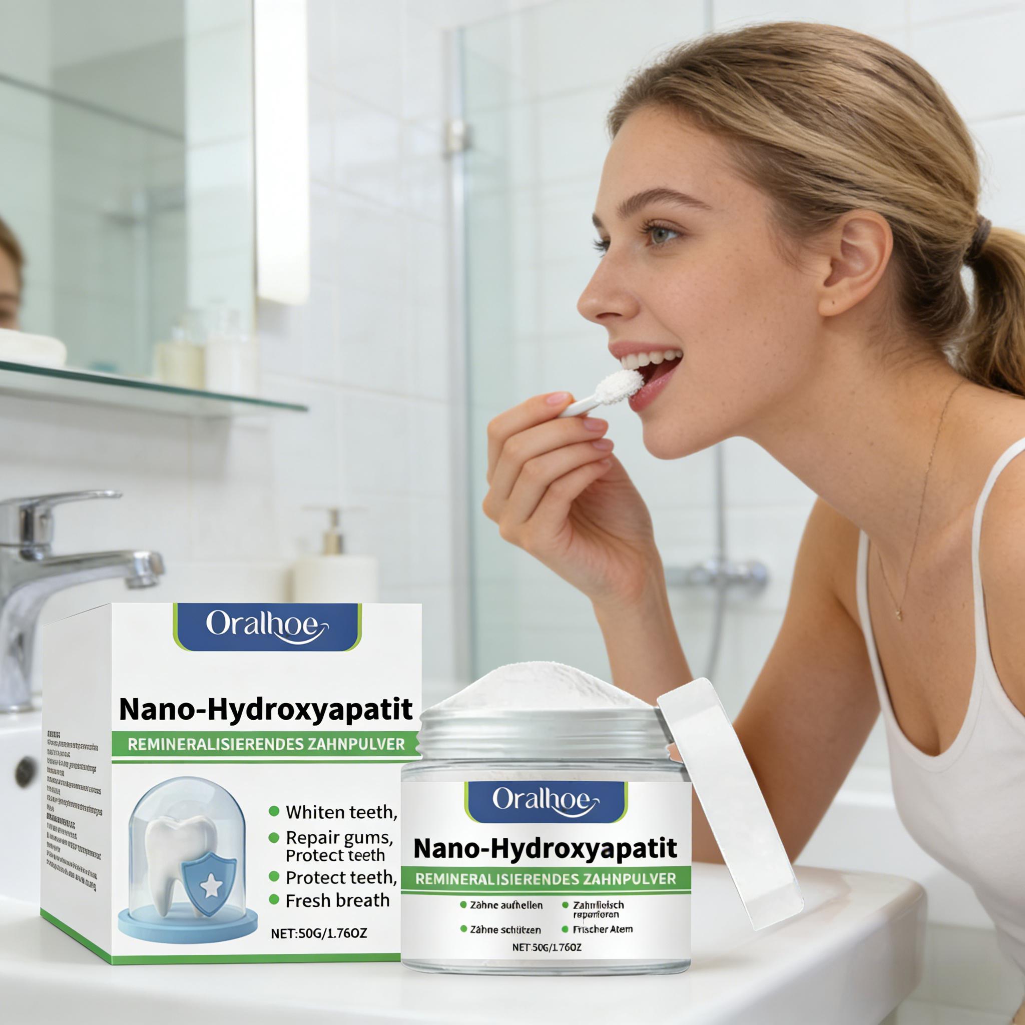 Bubuk Pemutih Gigi Oralhoe Pem - Teeth Whitening At Home ulasan dan harga