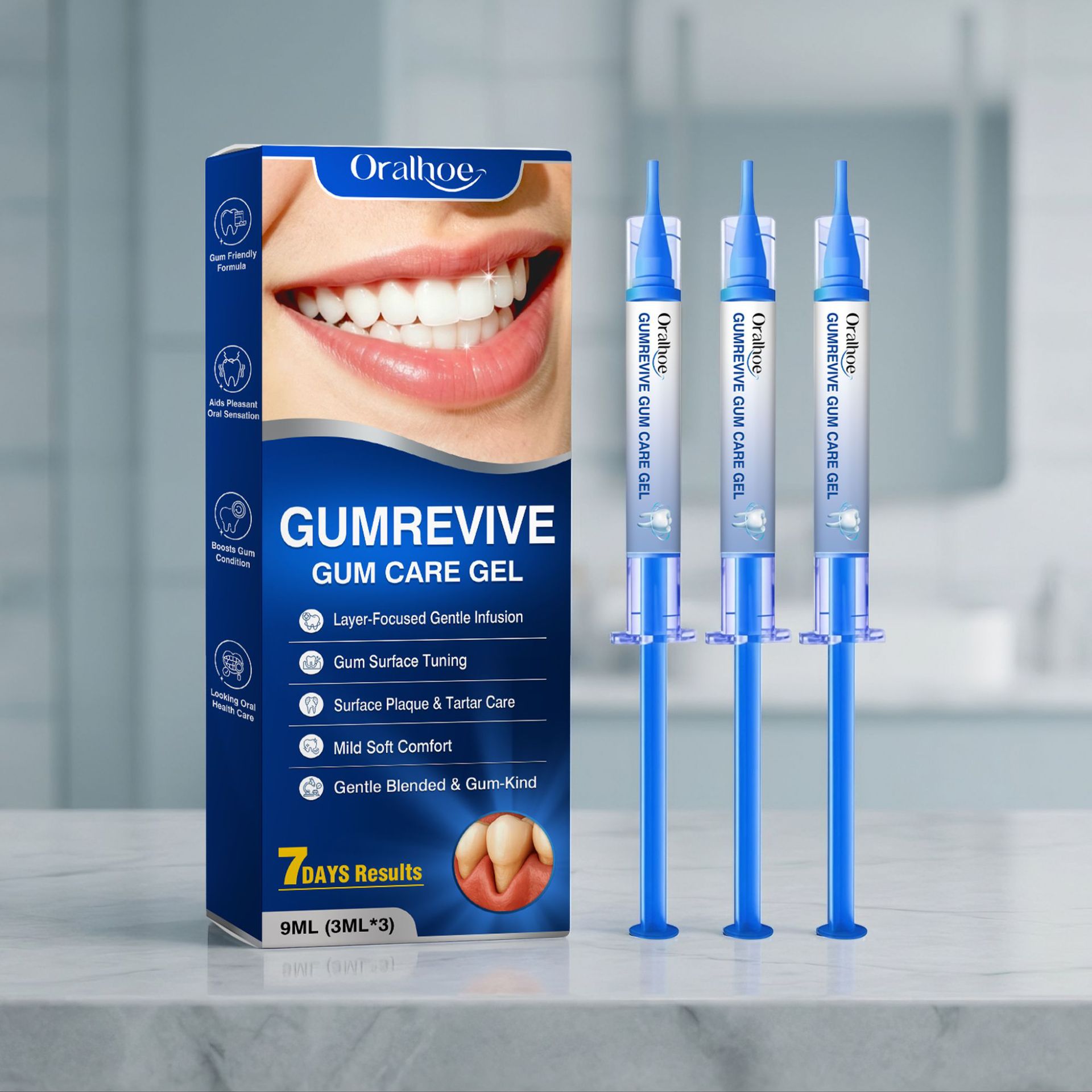 Gel Perawatan Mulut 3Pcs Kit S - Teeth Whitening Results ulasan dan harga