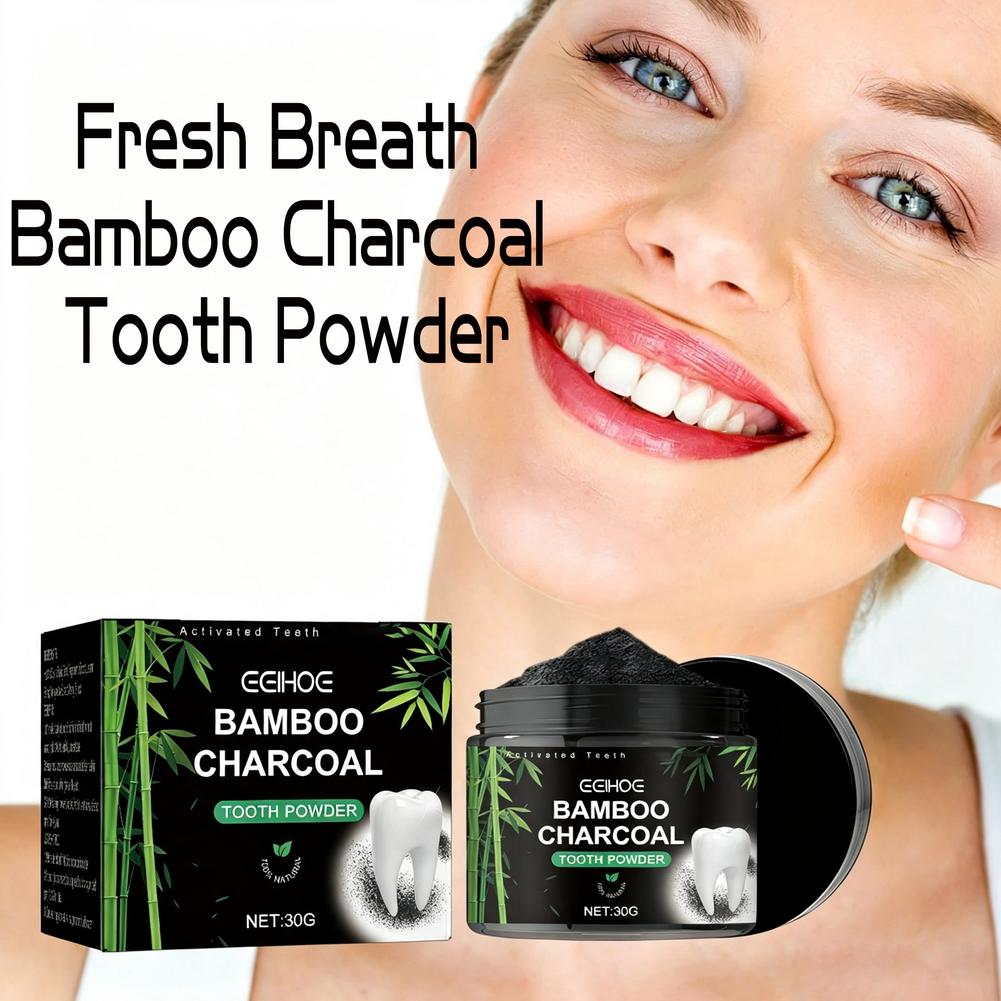 Bubuk Pemutih Gigi, Bubuk Pemb - Teeth Whitening Charcoal ulasan dan harga