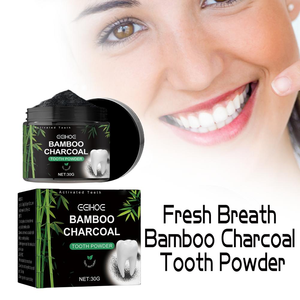 Bubuk Pemutih Gigi, Bubuk Pemb - Teeth Whitening Charcoal ulasan dan harga