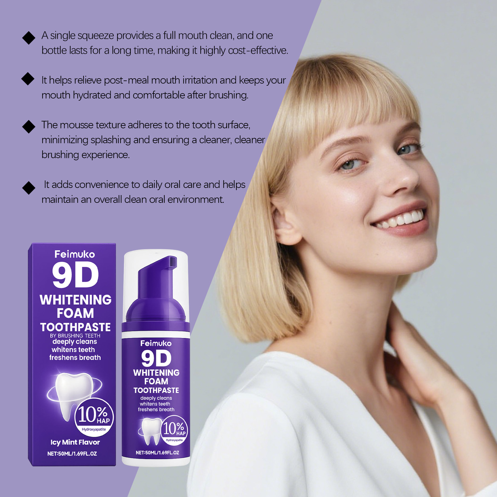 Mousse Pemutih Gigi Menghilang - Teeth Whitening Mousse ulasan dan harga